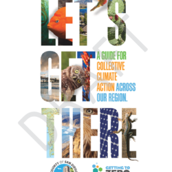 Let's Get There. Getting to Zero. A guide for collective climate action across our region.  thumbnail icon